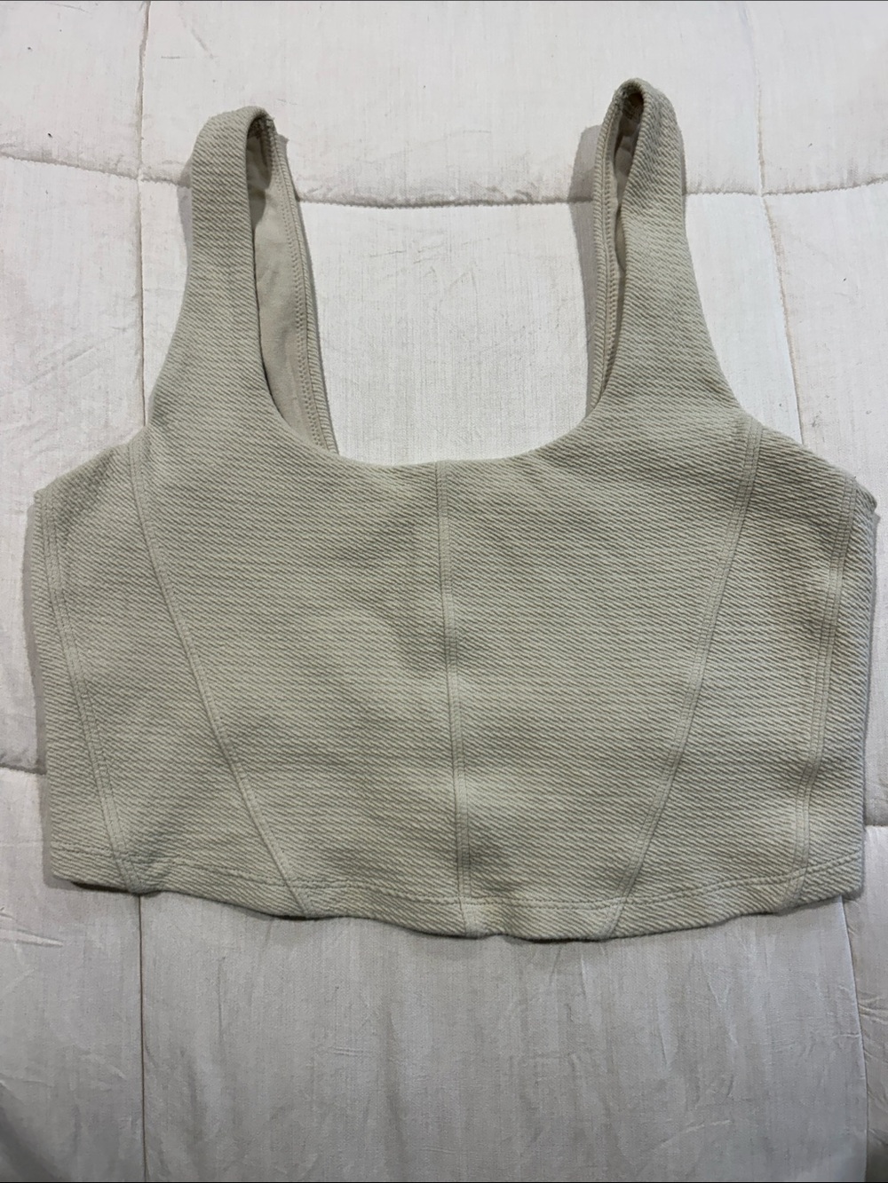 Offline Cream Sports Top